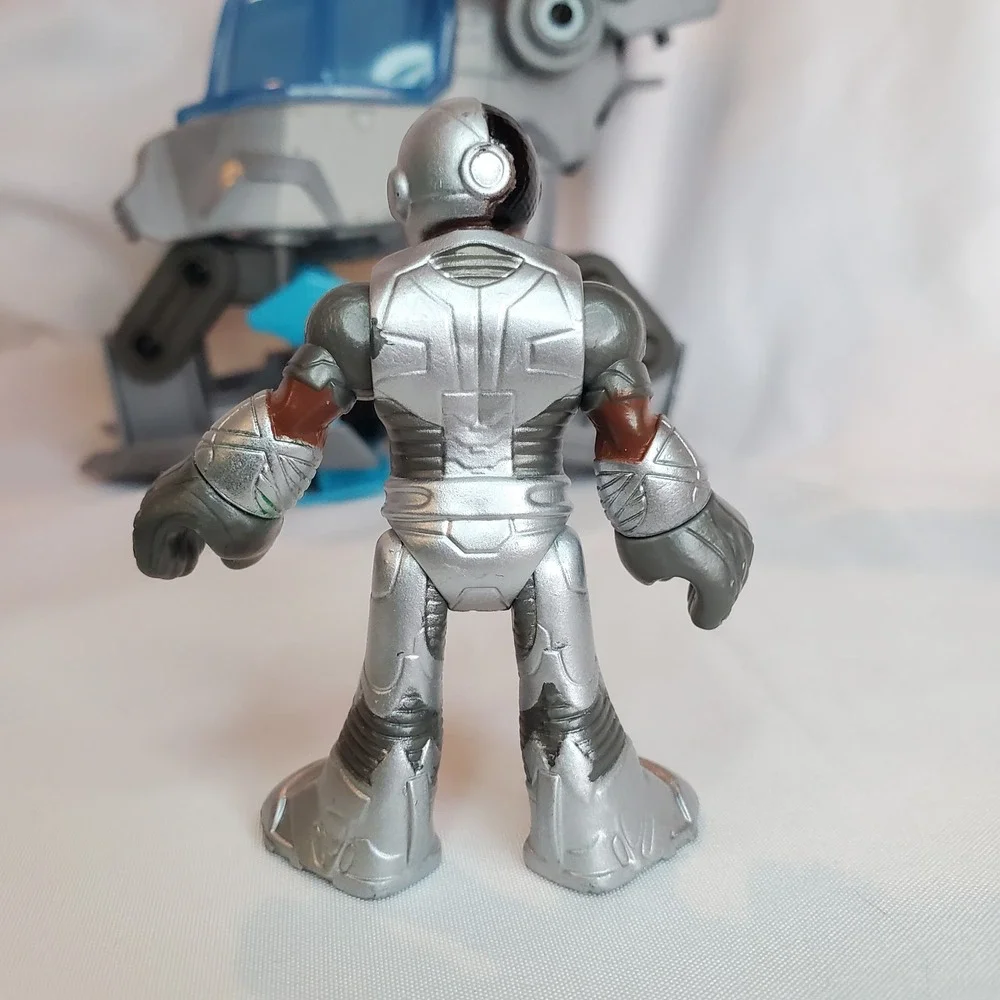 DC Comics Imaginext Cyborg And Mech Vehicle Robot Action Figure Toy Fisher Price